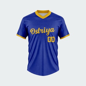 Wholesale Custom Printing Team Wear Baseball <b>Shirts</b> Best Quality Heat-Transfer Printing Short Front Quick Dry Anti-Bacterial - Product Image 1