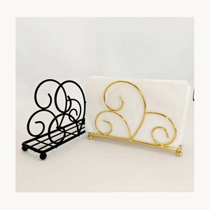 Customized Stylish Metal Napkin Holder New Design New Arrival <b>Tissue</b> Holder For Home Restaurant <b>Wedding</b> Decor - Product Image 2
