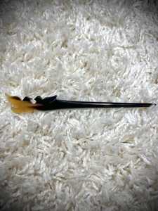 Épingle à cheveux de luxe écologique en corne de buffle naturelle polie, style bohème, torsadée à la française, artisanat folklorique, noire, Hs Husnain Crafts - Product Image 3