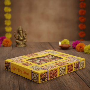 Caja de Regalo Vacía para Frutos Secos de Lujo |   Estuche para Guardar Nueces y Frutos Secos para Regalos Festivos con Tapa Transparente - Product Image 2