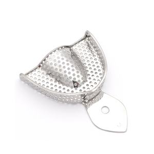 Bandejas de Impresión Dentales de Acero Inoxidable, Fabricación Personalizada OEM, Venta al por Mayor, Aprobadas por la CE, Mandíbula Superior, Talla M - Product Image 1