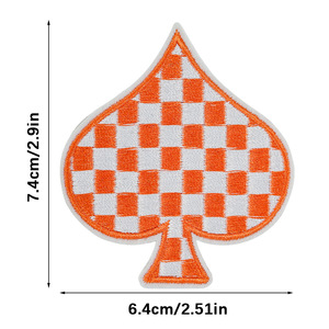 Parche Bordado Termoadhesivo con Diseño de Tablero de Ajedrez - Product Image 4