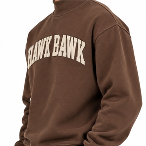 Sweat-shirt décontracté à col montant pour homme, couleur unie, coupe classique, en polaire, manches longues, automne - Product Image 6