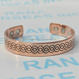 Brazalete Magnético de Cobre Antiguo Clásico con Diseño de Nudo, Brazalete Terapéutico para la Curación Natural y el Bienestar Diario - Product Image 4