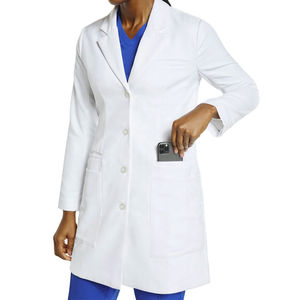 Bata de laboratorio y uniforme médico unisex de algodón con cintura elástica y logotipo, estilo Doctor New Style, personalizable, para hospital, venta al por mayor, el más vendido, Needle - Product Image 6