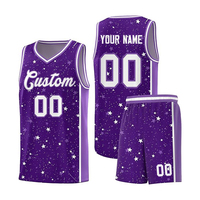 Uniformes de Baloncesto 100% Poliéster Personalizados Unisex, Jersey sin Mangas con Cuello Redondo, Pantalones Cortos de Secado Rápido, Impresión por Sublimación con Efecto 3D para Equipos