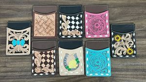 กระเป๋าใส่บัตรหนังลายตารางแบบใหม่ ทำมือ สำหรับผู้ชายและผู้หญิง ของขวัญสุดสร้างสรรค์ - Product Image 5