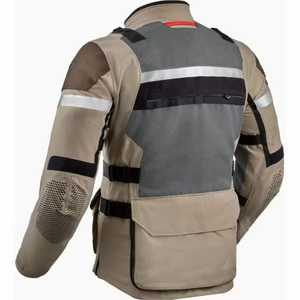 Blouson de moto de course avec protections rembourrées épaules et coudes, léger, respirant, coupe-vent, 90 % nylon, anti-UV, équipement de conduite - Product Image 2