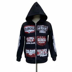 Diseña tu propio estilo. Sudadera con capucha y cremallera personalizada con logotipos impresos, precios económicos, fabricante líder, sudadera personalizada para hombre. - Product Image 3