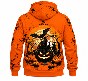 Sudadera con Capucha Personalizada para Mujer y Hombre, con Borde Crudo, Unisex, Etiqueta Personalizada, Estilo Gótico para Fiesta de Halloween - Product Image 2