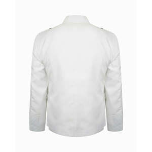 Gilet Prince Charlie formel pour homme en laine blanche avec motif écossais personnalisé – Vêtement d'hiver en promotion - Product Image 6