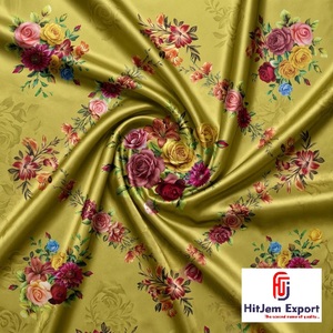 Printed Japan Satin Fabric Custom Textile Supplier Premium Apparel Material Wholesale Export - Product Image 3