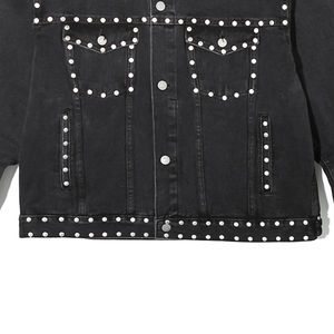Custom Made Men's Long Stretch Denim <b>Jacket</b> Men Jean <b>Jacket</b> Cotton Winter Plain <b>Rhinestone</b> Denim <b>Jacket</b> for Men Plus Size - Product Image 6