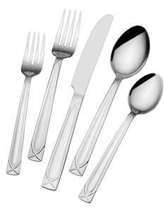 Ensemble de couverts classiques en acier inoxydable, finition miroir, fourchette, couteau, cuillère, style occidental, kit de 4 pièces, occasion mariage - Product Image 1