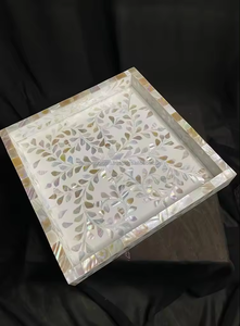 De Casa Deco 100% วัสดุกระดูกถาดให้บริการถาดตกแต่งแม่ของมุก - Product Image 3