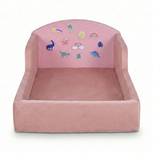 Lit de sol en mousse pour tout-petits, doux et confortable, recouvert de velours, compressé sous vide pour la chambre à coucher - Product Image 4