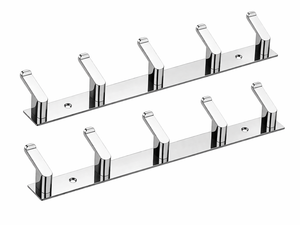 5 Pin Premium SS202 Stainless Steel Cloth <b>Hook</b> Wall Mount Adjustable Modern Heavy Duty Rustproof Bathroom <b>Kitchen</b> Coat Towel - Product Image 6