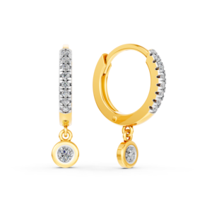 Boucles d'oreilles en or massif 14K 9K 10K 18K avec diamants de laboratoire certifiés IGI, fabricant de bijoux fins éthiques RJC ODM OEM, vente en gros EA501906 - Product Image 2