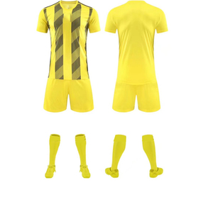 Ensemble de maillot de football personnalisé rétro imprimé sur le devant, 100% polyester, séchage rapide, uniforme de football à manches courtes, kit sportif pour adultes 4XL - Product Image 4