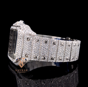 Best Selling 925 Sterling Silver VVS Moissanite Diamond Luxury <b>Watch</b> or Wedding Party and Formal Events for Wholesale Supply - Product Image 6