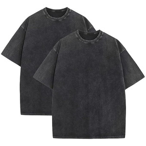 Oversized Vintage <b>T</b>-Shirt Men Loose Fit Streetwear Casual Premium Quality Trendy 100% Cotton Woven Breathable Eco-Friendly - Product Image 6