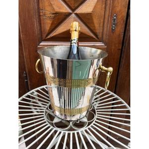 Cubo de Hielo de Diseño Elegante, Diseño Dorado Curvo con Asas, Enfriador de Champán de Alta Calidad, Enfriador de Vino Duradero de Grado Alimenticio - Product Image 6