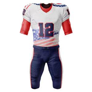 Camiseta de Fútbol Americano Personalizada con Nombre y Número del Jugador, Manga Corta, 100% Poliéster, Diseño Moderno, Impresión por Sublimación - Product Image 4