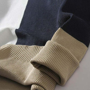 Men's Winter Pullover Sweater 100% Cotton Casual OEM Manufacturer Anti-Shrink & Anti-Wrinkle - Product Image 4