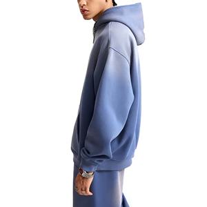 Ensemble sweat à capuche et pantalon de survêtement oversize pour homme, style streetwear décontracté, en molleton, couleur unie, coupe décontractée, tenue coordonnée, vêtements d'hiver - Product Image 3