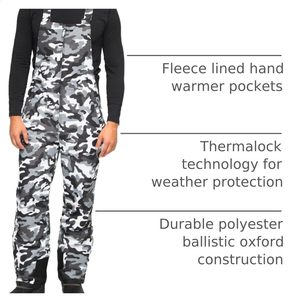 Salopette de chasse d'hiver pour homme, camouflage, imperméable, softshell, manches longues, pantalon en polyester - Product Image 2