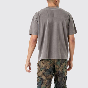 Camisetas al por mayor con logo personalizado, ropa a granel mixta, nueva ropa deportiva casual premium, fabricante OEM, camisetas de corte holgado. - Product Image 2