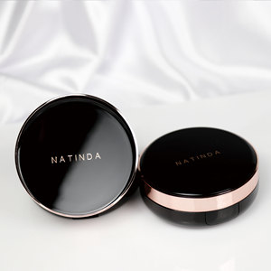 NATINDA Aura Perfect Cover Mineral Dark Light Cushion SPF 50+ Protector Solar Hidratante y Nutritivo Corrector Base de Maquillaje 15gX2 - Product Image 4