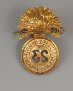 23rd Royal Welsh Style Glengarry Cap Badge Brass Vintage <b>Hat</b> Decorative Accessory - Product Image 2