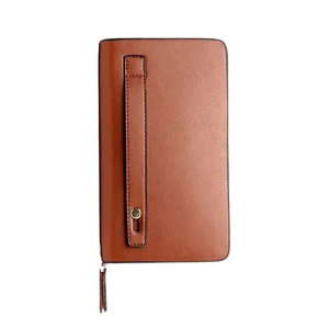 Cartera de Viaje Corta de Cuero Genuino para Hombre, con Cierre, Ecológica, Espaciosa, Multifuncional, con Múltiples Ranuras para Tarjetas y Efectivo - Product Image 6