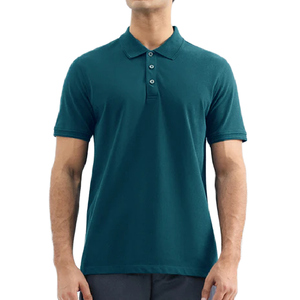 เสื้อสำหรับผู้ชายเสื้อกอล์ฟลำลองระบายอากาศสีพื้นปักตามสั่ง - Product Image 1