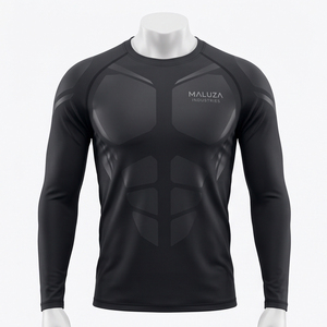 Wholesale OEM <b>Mens</b> Athletic <b>Compression</b> Shirt Knitted 100% Cotton Short Sleeve Breathable Elastic Bodybuilding Muscle Fit - Product Image 1