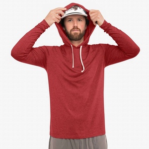 Hoodie en bambou tricoté personnalisé pour homme, léger, à manches longues, pour la pêche en plein air, séchage rapide, respirant, caractéristiques durables - Product Image 3