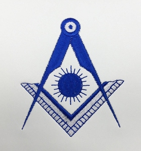 Blue Lodge Apron Set Royal Blue <b>Machine</b> Embroidery White & Blue Premium Masonic Regalia Adjustable Belt - Product Image 6
