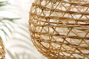 Meilleur fournisseur de lampes suspendues en bambou et rotin, luminaire tissé à la main pour la conception d'hôtels - Product Image 2