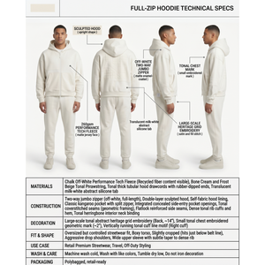Ensemble sweat à capuche et pantalon streetwear pour homme, coupe oversize et courte, en molleton technique premium, personnalisable, avec fermeture éclair, pour OEM - Product Image 5