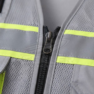 Premium High Visibility Workwear Reflective Safety Vest For <b>Builders</b> Engineers Factory Staff And Outdoor Work - Product Image 4