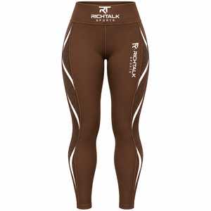 Leggings Deportivos de Cintura Alta con Paneles Laterales de Malla Azul, Compresión, Transpirables, de Secado Rápido, para Mujer, con Bolsillos - Product Image 3