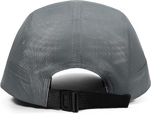 Casquette de sport unisexe grise à 6 panneaux, respirante, imperméable, en maille, avec fermeture auto-agrippante réglable, pour activités de plein air et usage décontracté - Product Image 4