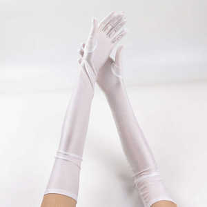 Guantes Largos de Cuero para Mujer Inspirados en la Semana de la Moda, Guantes Elegantes de Lujo Estilo Ópera - Product Image 3