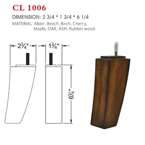 Tapered Solid Wood Furniture Legs with Bolt <b>Sofa</b> Cabinet Feet Replacement Strong Durable Easy Install - Product Image 4