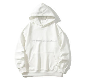 Sweat à capuche en molleton lourd de haute qualité 500 g/m², impression personnalisée OEM, surdimensionné, uni, pour homme, sweat à capuche pour homme - Product Image 5