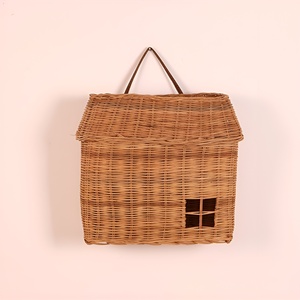 Sacs en rotin écologiques pour bébé, nouveau-né, adorable panier pour tout-petit, panier de rangement en forme de maison - Product Image 2