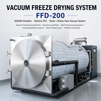 Industriële voedselvriesdroogmachine voor koffie-extract FFD-100, circa 100m² 1000 kg partij