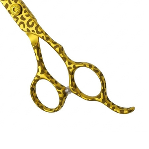 Custom Logo 6 Inch Barber Hair Cutting Barber Salon Use <b>Scissor</b> Yellow Stainless Steel Durable Lightweight <b>Beard</b> Cutting <b>Scissor</b> - Product Image 4