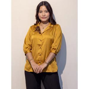 Camisa de Manga Larga para Mujer, con Cuello Clásico, para Uso Diario y de Oficina, Compre Directamente del Proveedor - Product Image 1